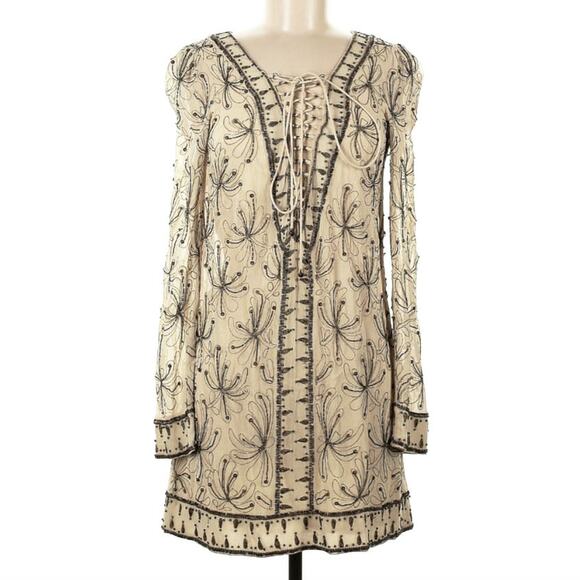 NWT Free People Sicily Beaded Embellished Size 6 Dress - Picture 3 of 12